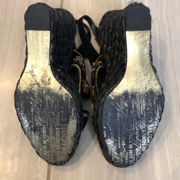 Beverly Feldman boho beaded wedges - Picture 4 of 7